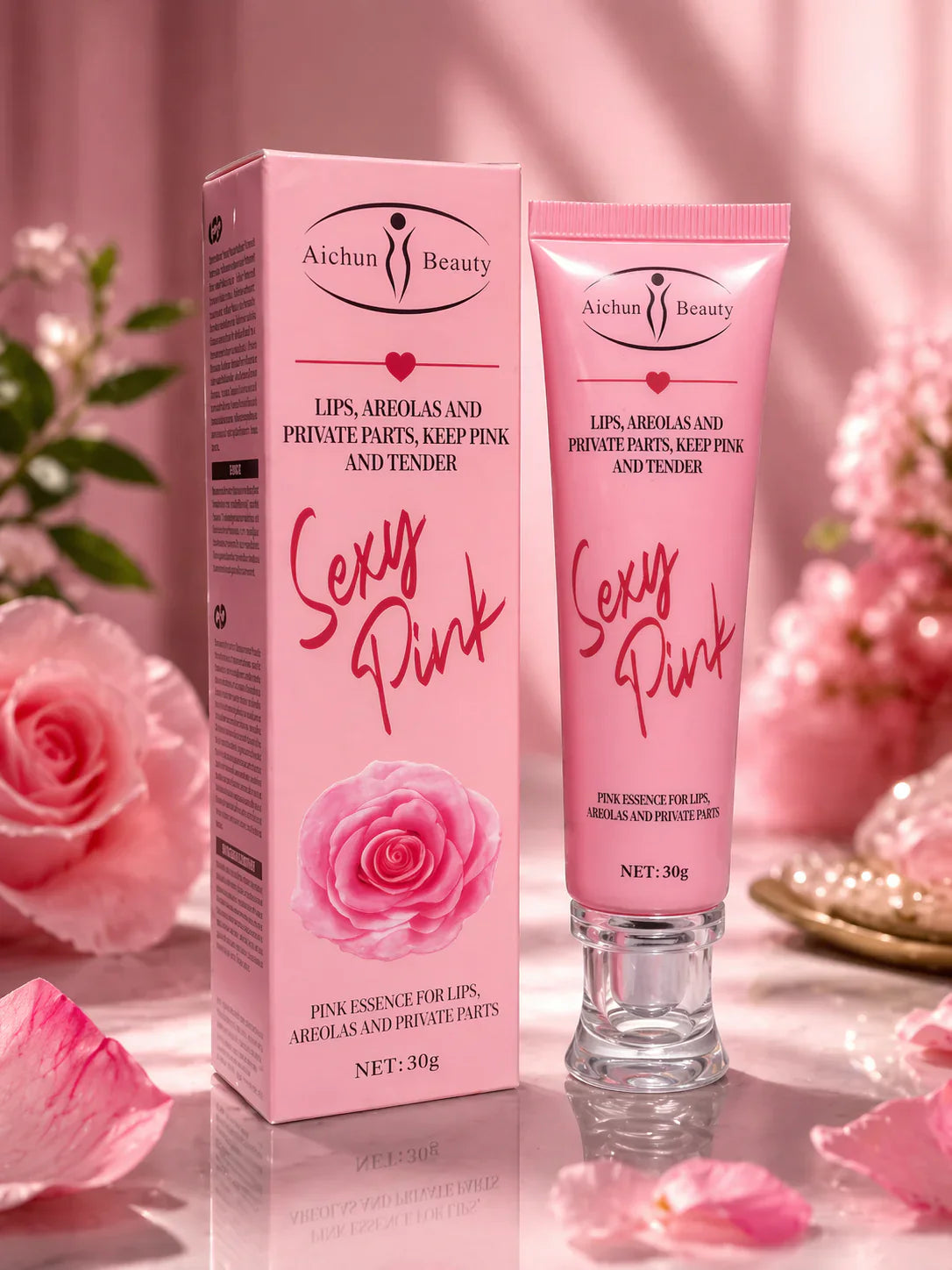 Aichun Beauty Sexy Pink — Lips & Skin Brightening Essence (30g)