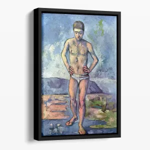 A Swimmer by Cezanne Floating Framed Canvas