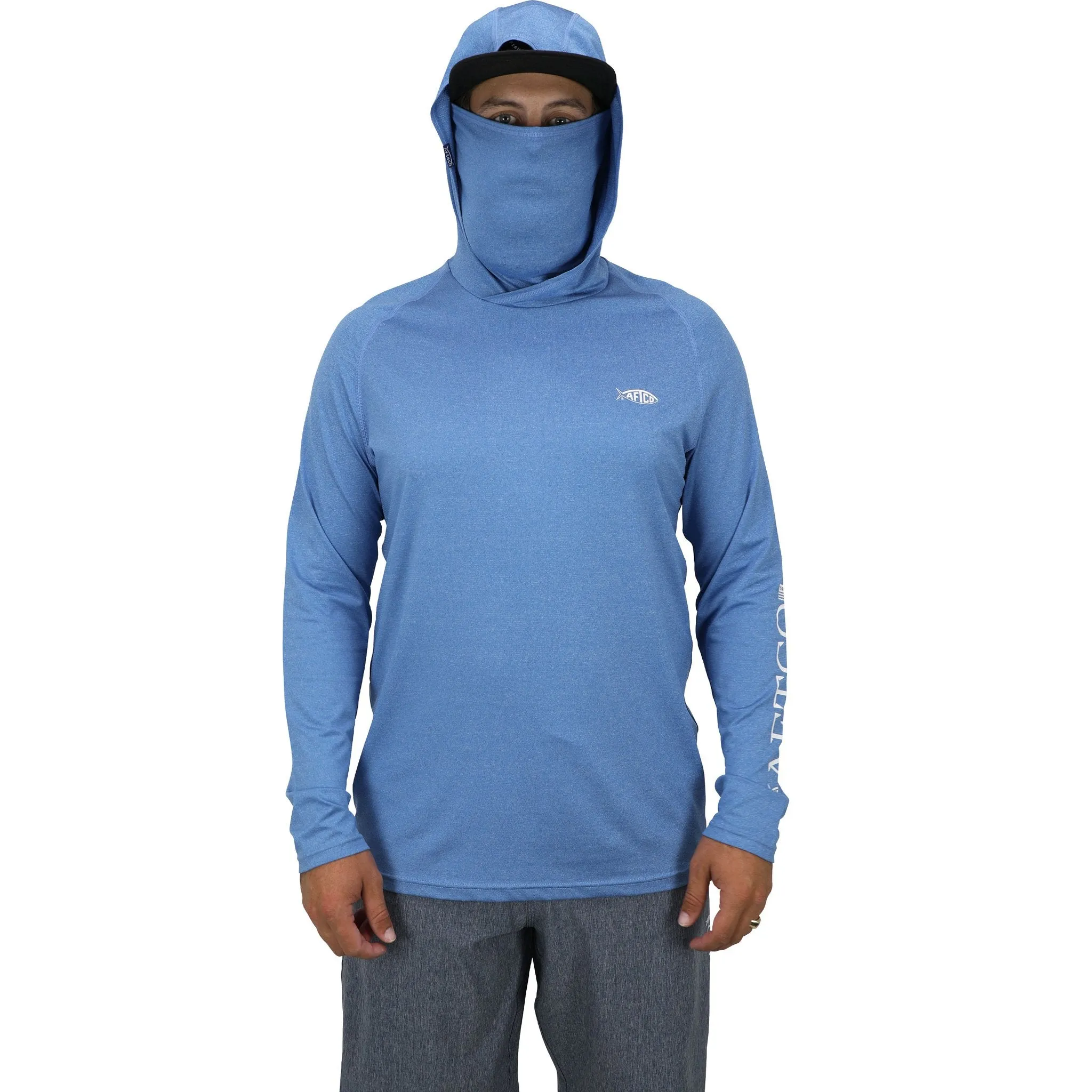 AFTCO Yurei AIR-O-MESH&reg; Hooded Long Sleeve Performance Sun Shirt