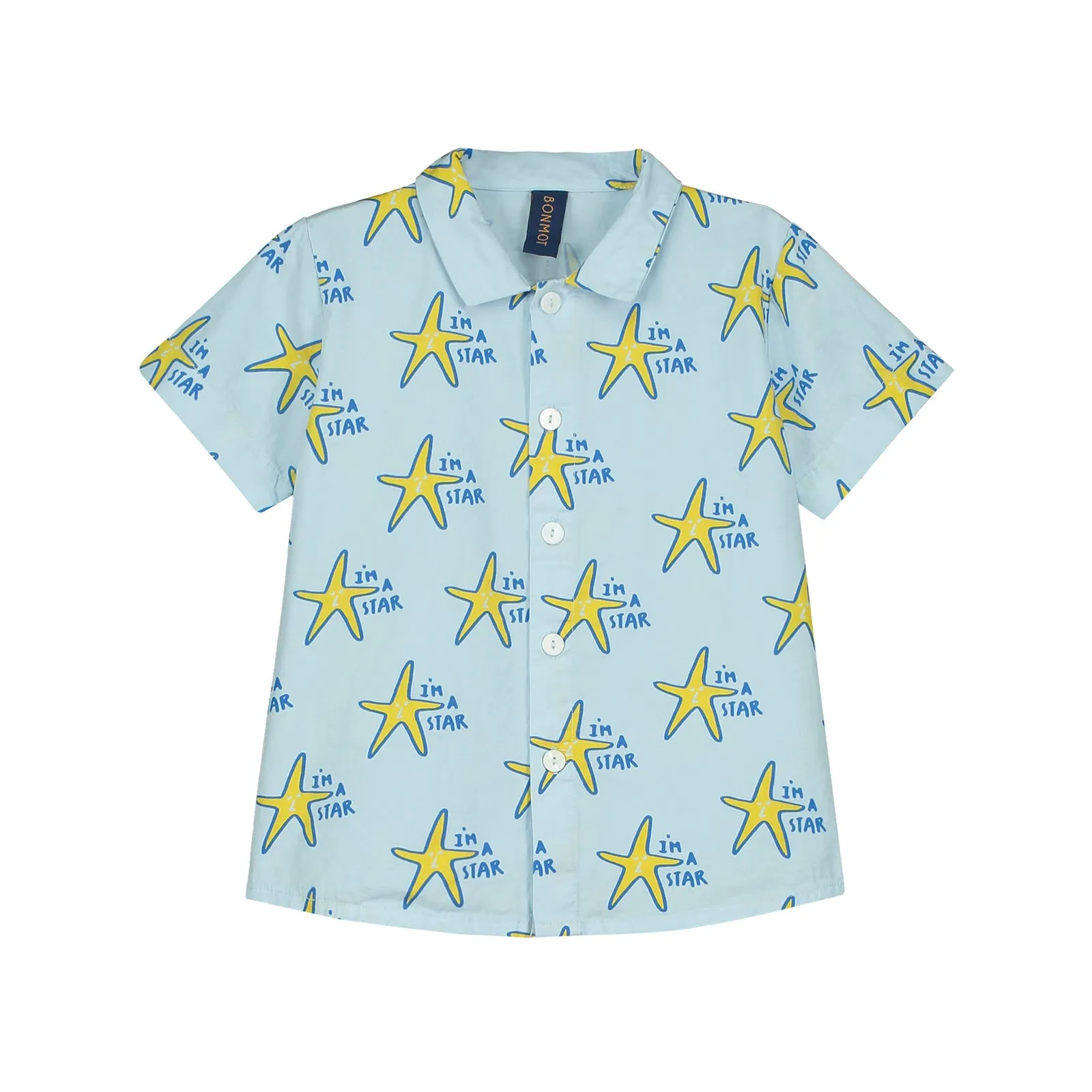 BONMOT LIGHT BLUE STAR SHIRT