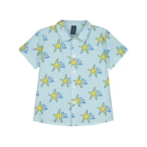 BONMOT LIGHT BLUE STAR SHIRT