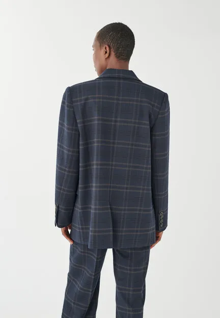 Camisso Navy Check Blazer