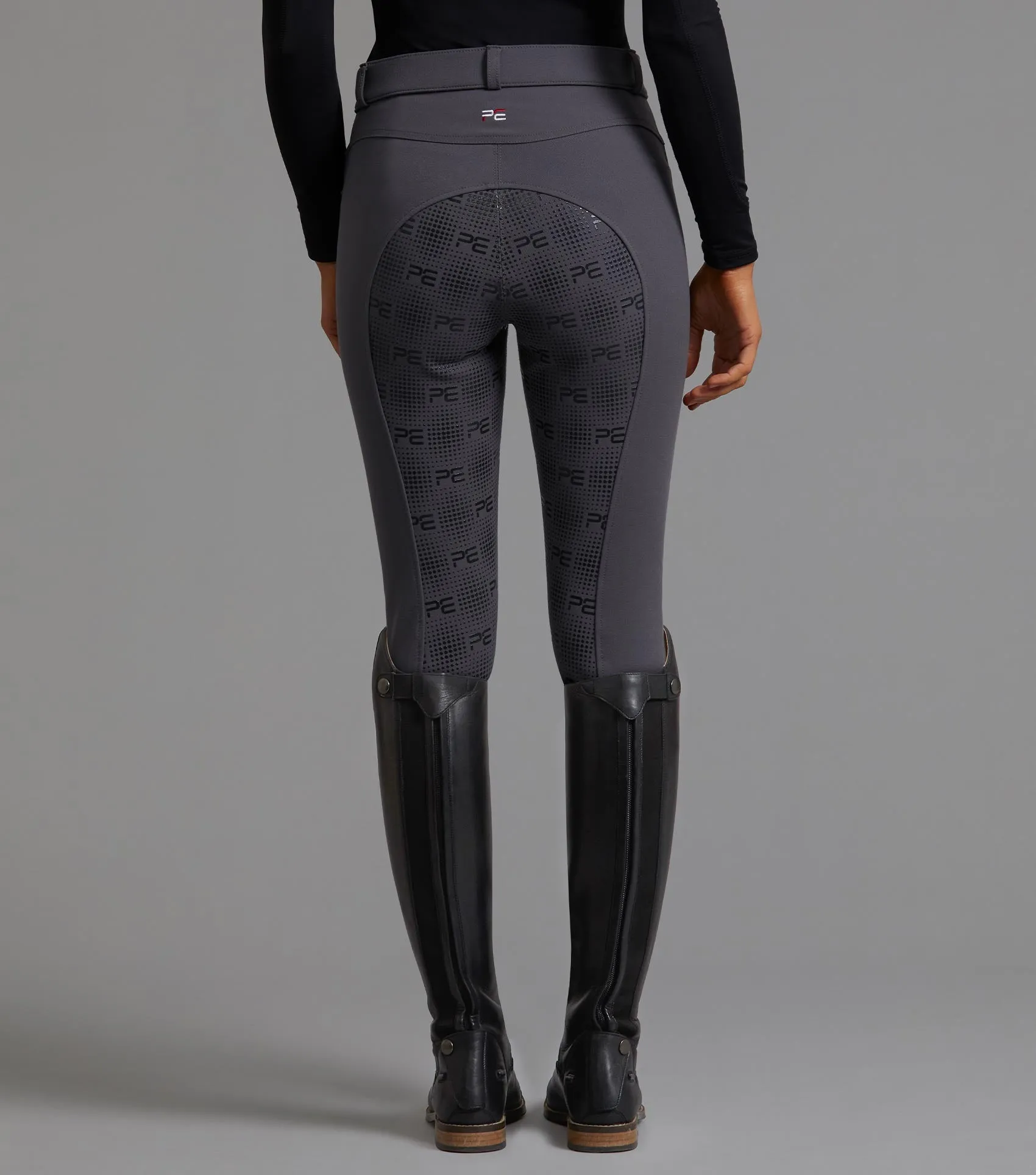 Cassa Ladies Full Seat Gel Riding Breeches Anthracite