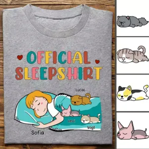 Cat Lovers - Official Sleepshirt - Personalized Unisex T-Shirt