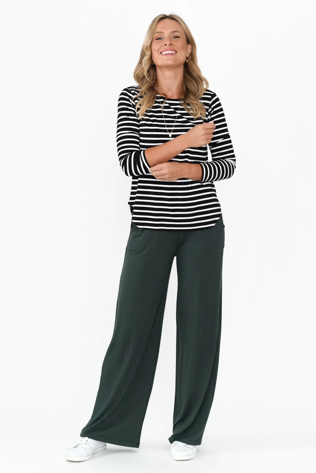 Cedric Dark Green Bamboo Pocket Pants