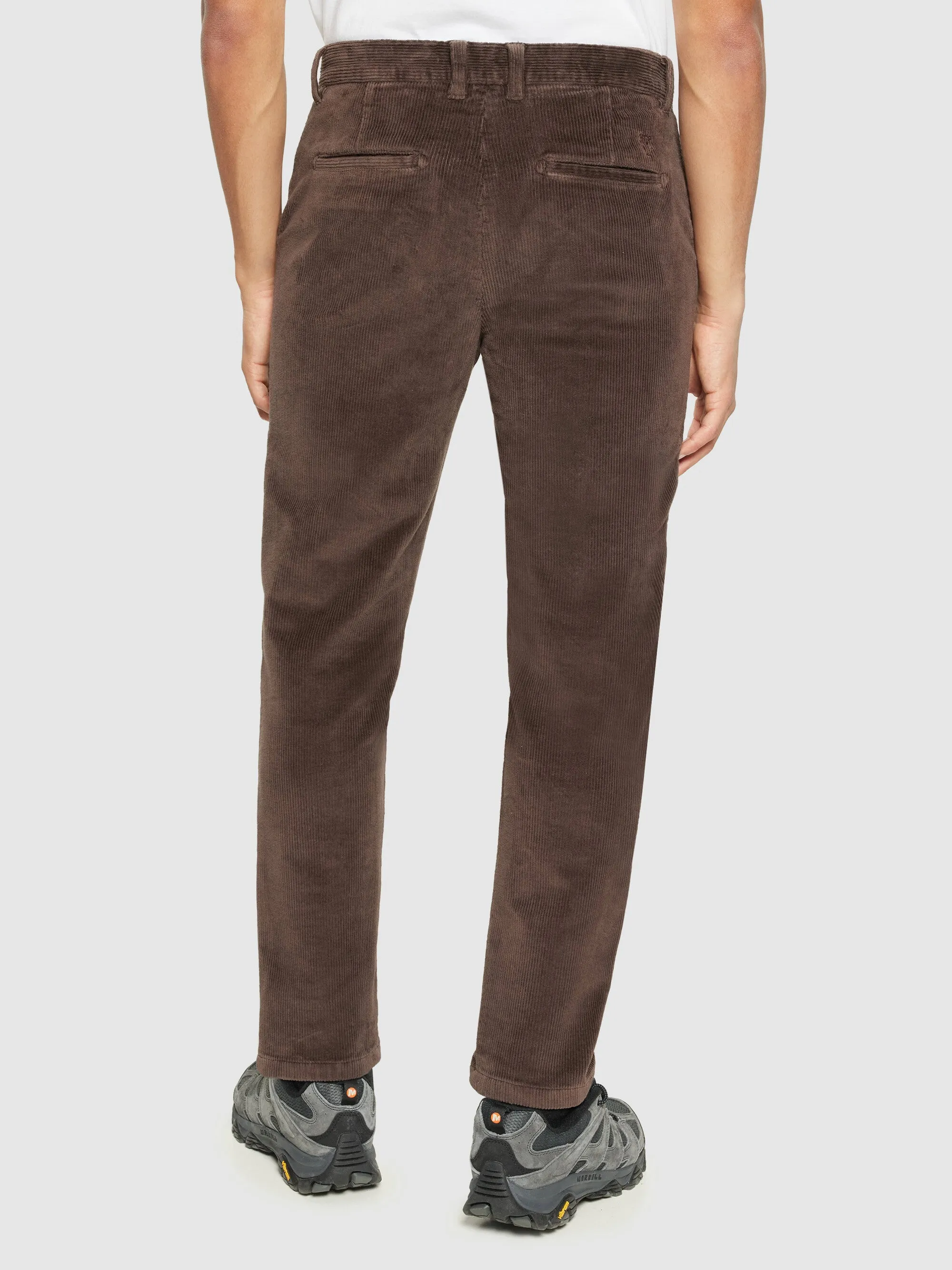 CHUCK regular 8-wales corduroy chino pants - Demitasse (brown)