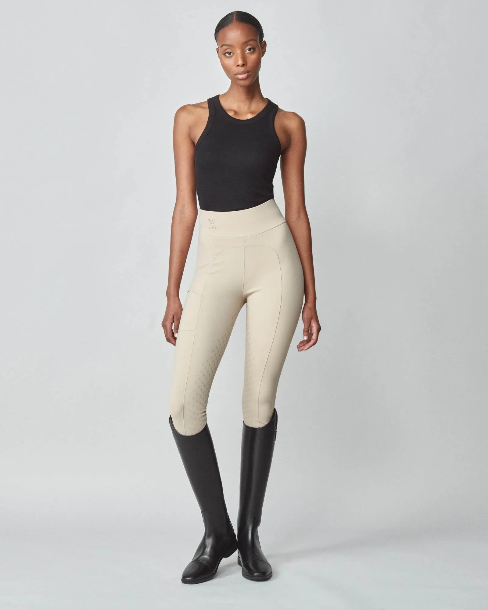 Compression Pull-On Breeches Tan