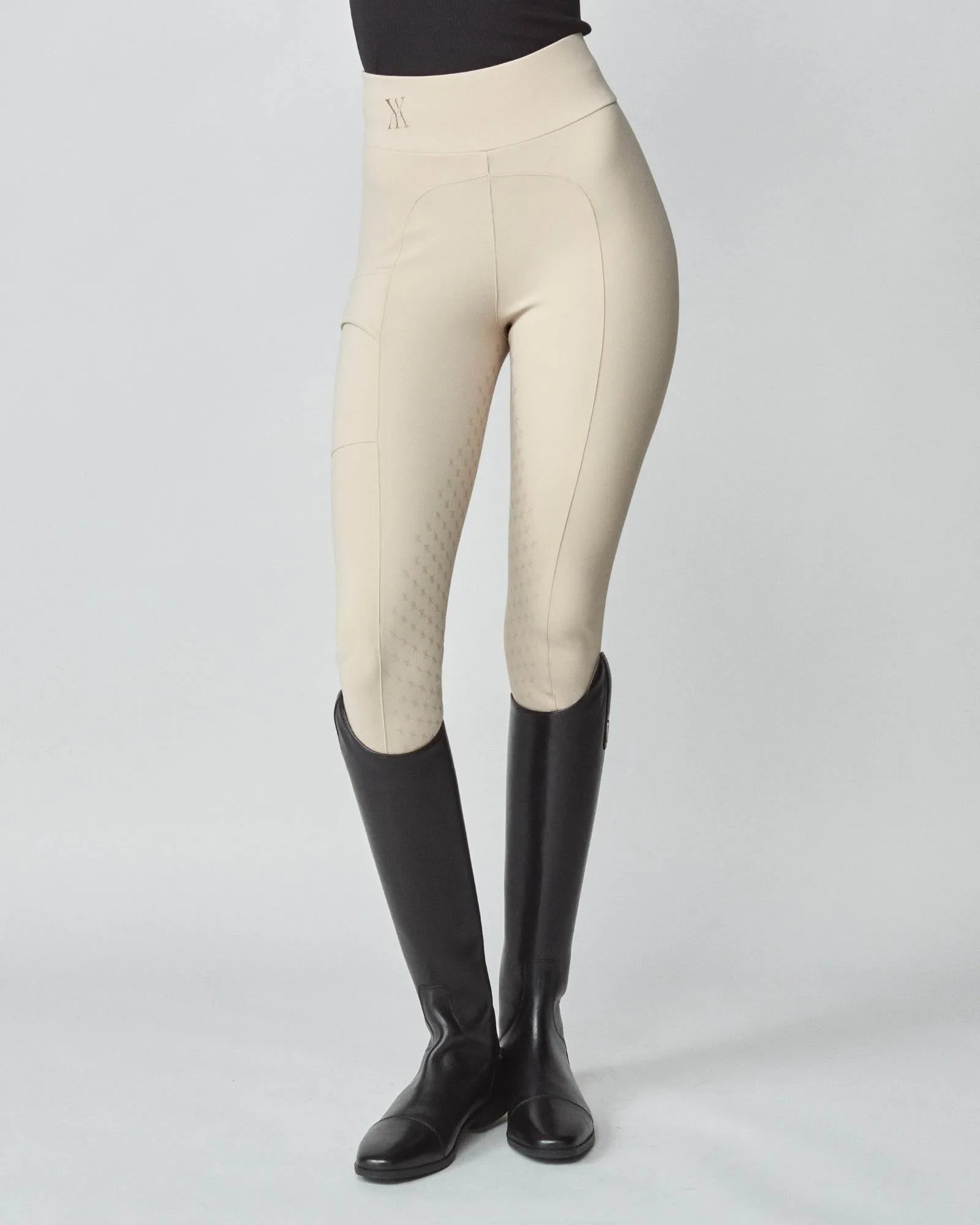 Compression Pull-On Breeches Tan