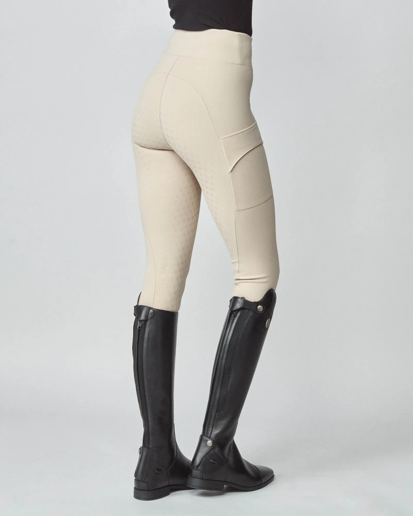 Compression Pull-On Breeches Tan