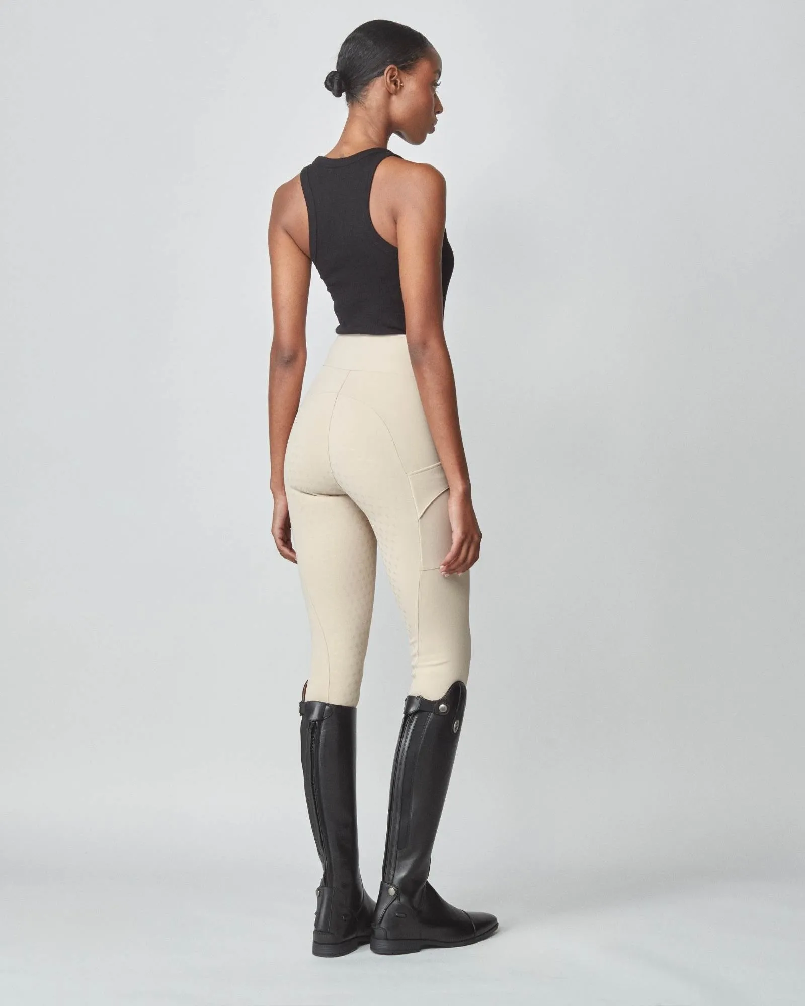 Compression Pull-On Breeches Tan