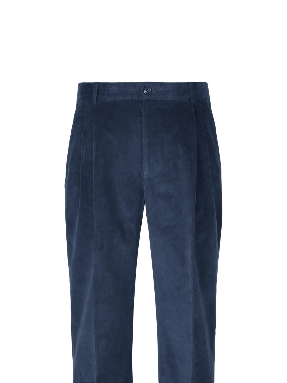 Cotton Stretch Corduroy Pants - Blue