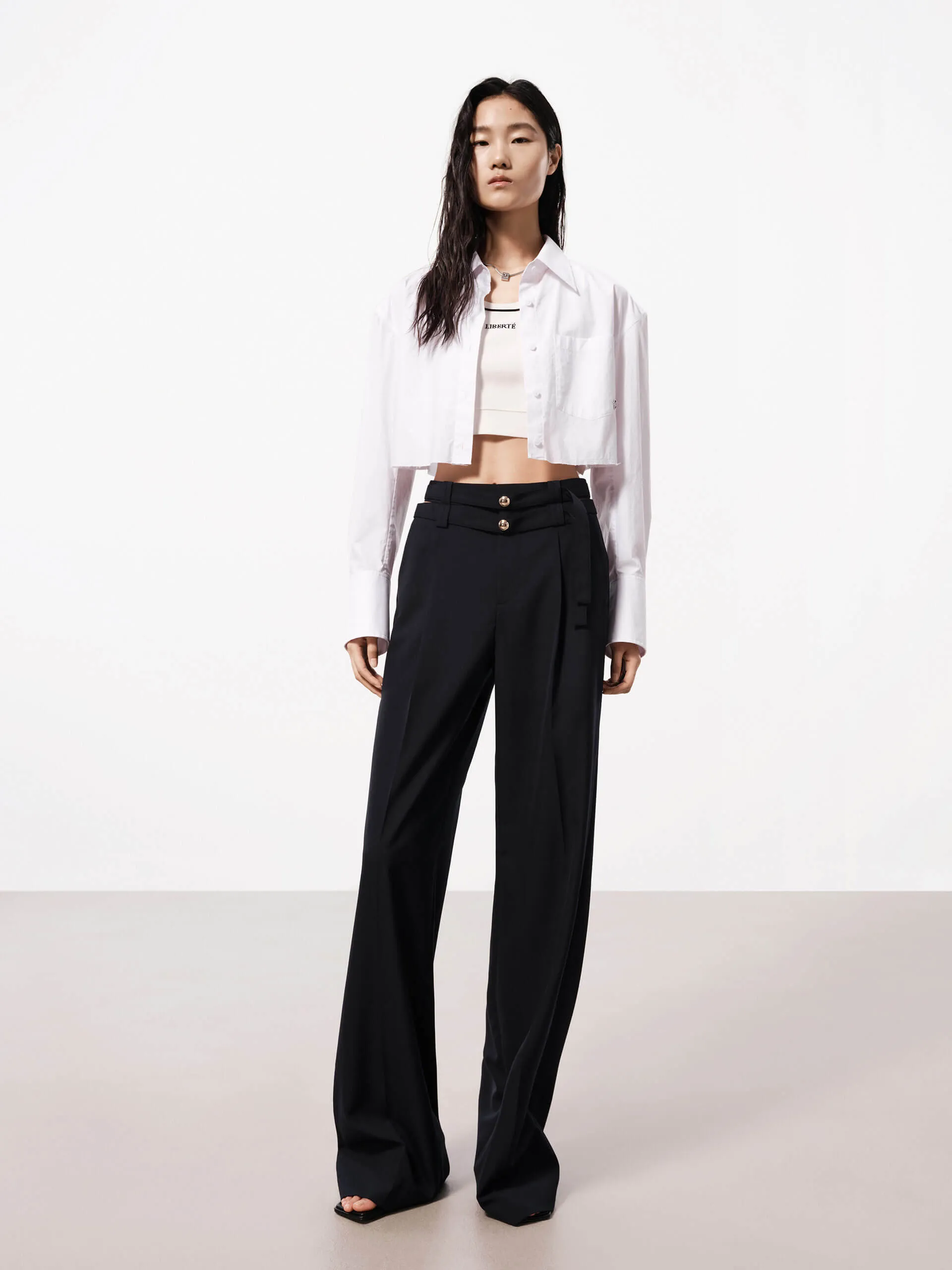 Deconstruct Waist Belt Pants