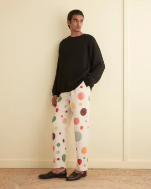 Dotted Appliqué Trousers