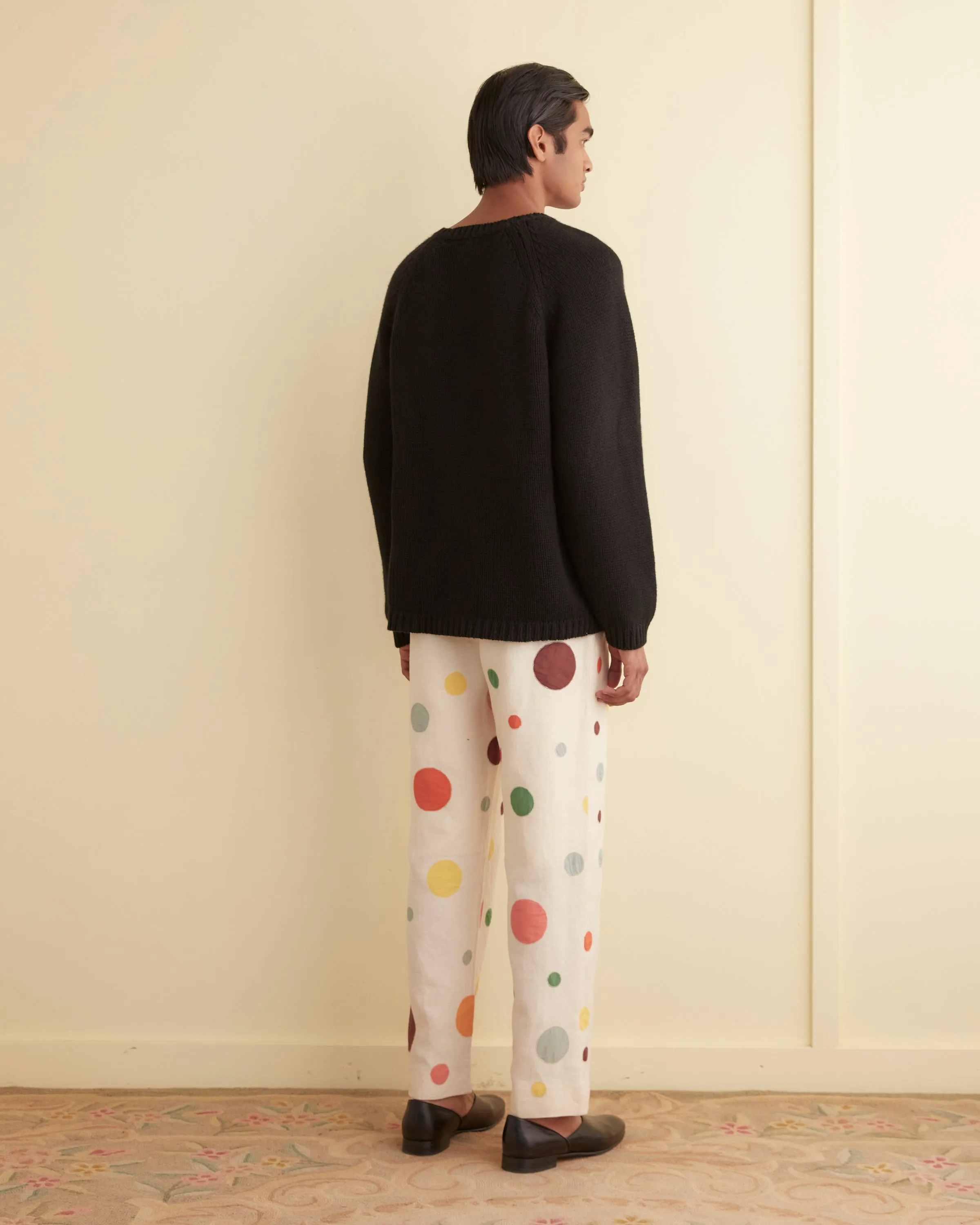 Dotted Appliqué Trousers