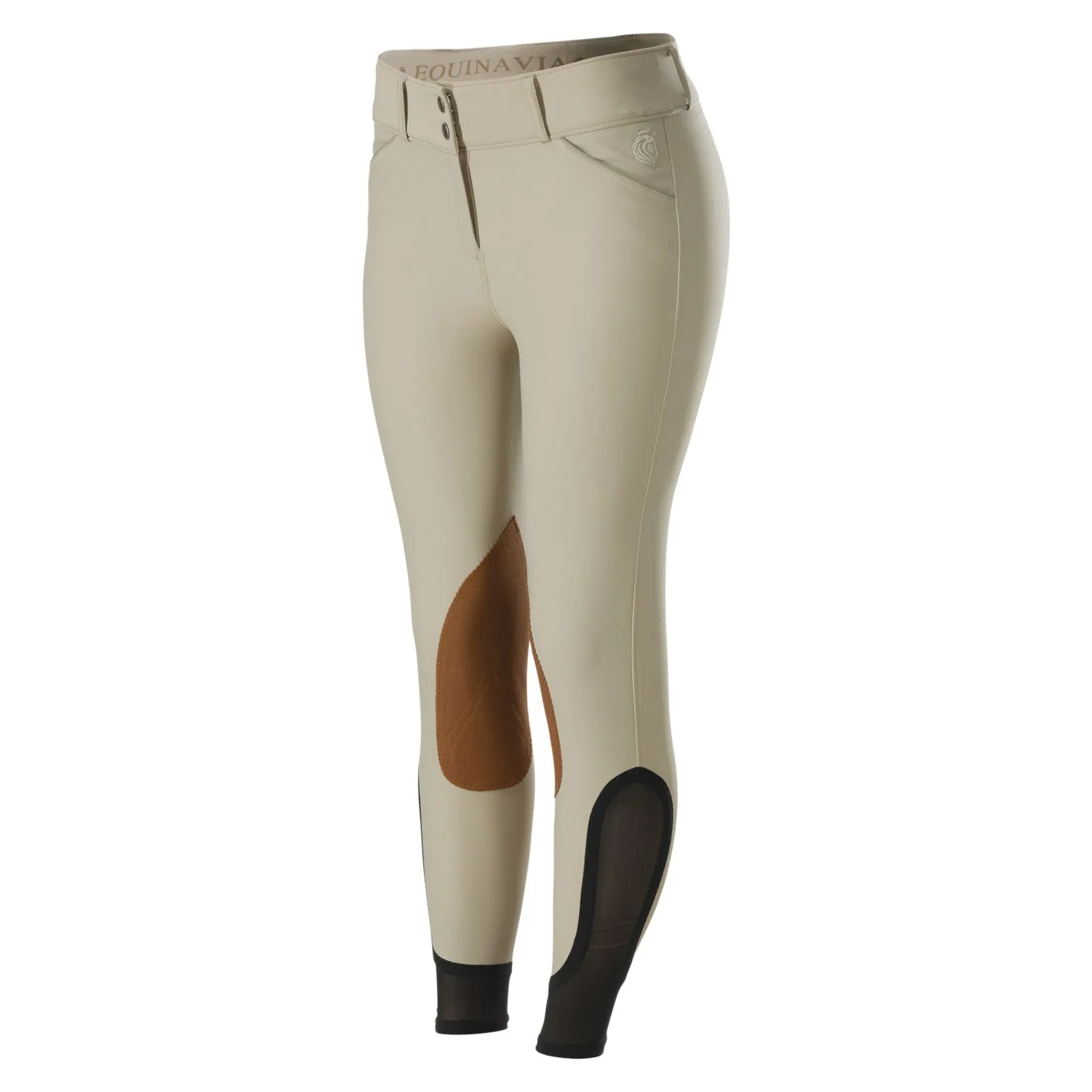 Equinavia Maud Womens Show Knee Patch Breeches - Tan E36001