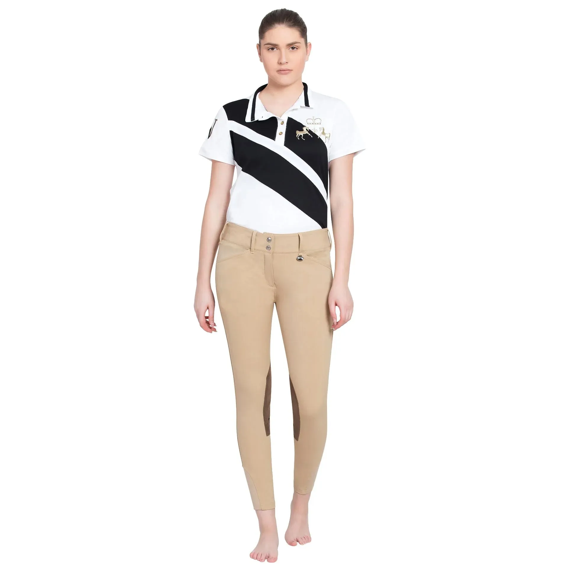 Equine Couture Ladies Coolmax Champion Knee Patch Breeches