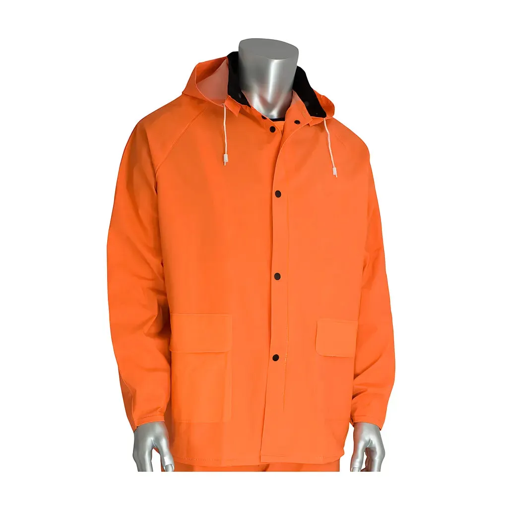 Falcon 201-360L Premium Hi-Vis Three-Piece Rainsuit - 0.35mm