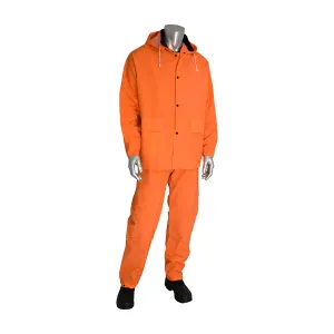 Falcon 201-360X1 Premium Hi-Vis Three-Piece Rainsuit - 0.35mm