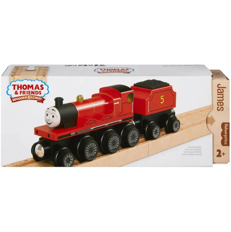 Fisher-Price Thomas & Friends Wooden Railway James Engine And Coal-Car