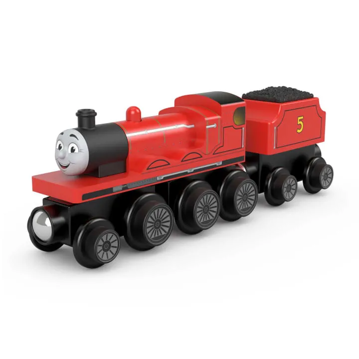 Fisher-Price Thomas & Friends Wooden Railway James Engine And Coal-Car