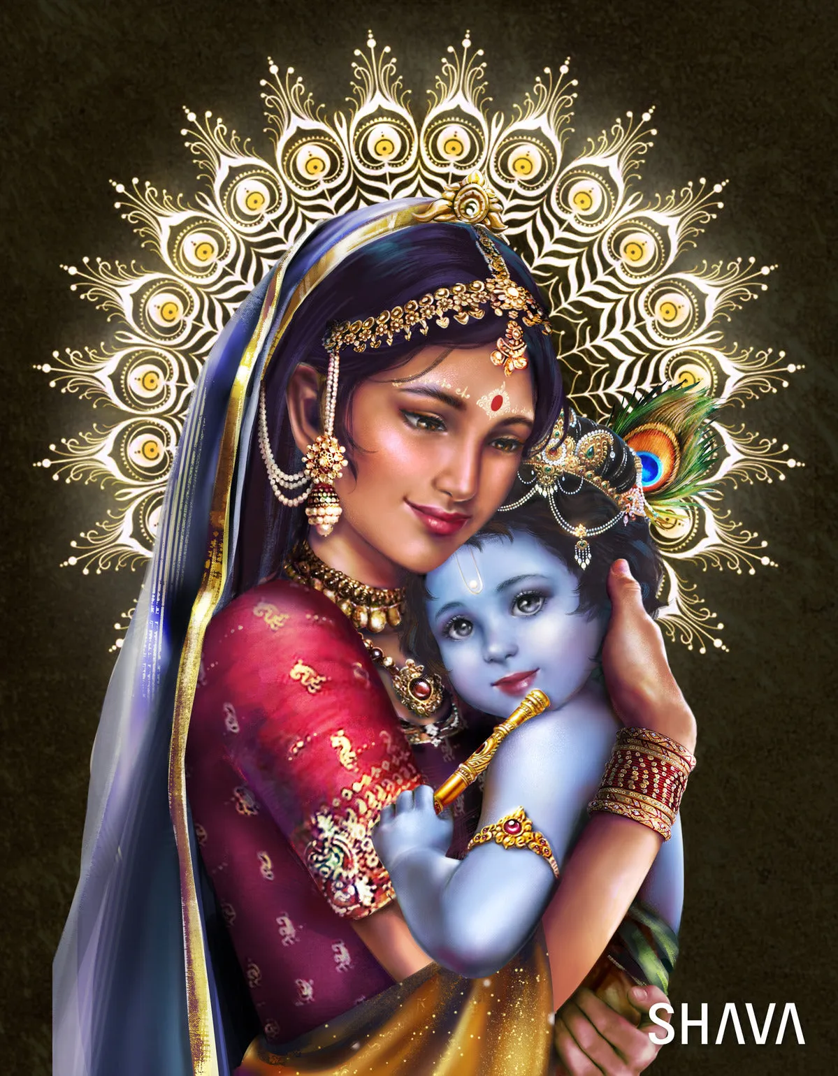 Gods of Love and Tenderness - Yashoda Krishna