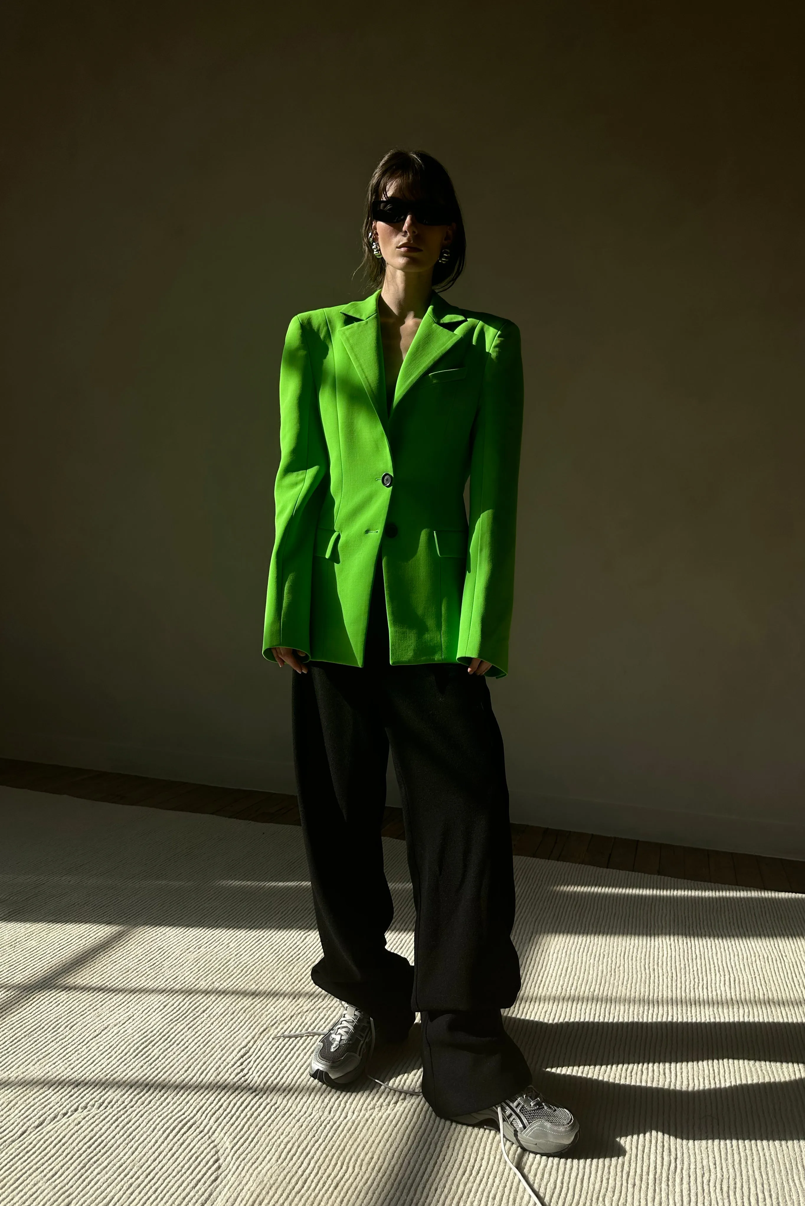 Kwaidan Editions - Tailored Suit Jacket - Neon Green