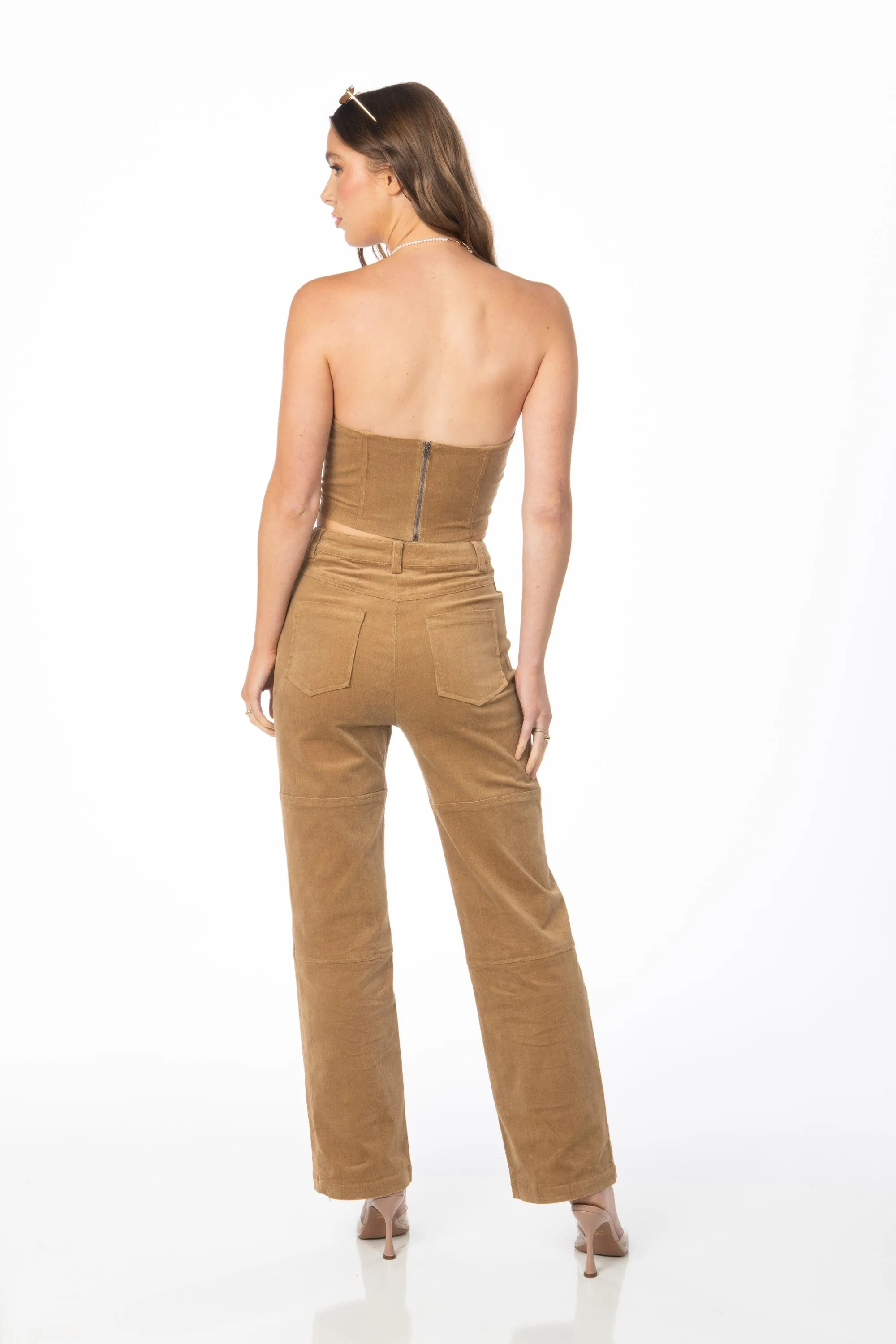 La Cienega Brown Corduroy Pants