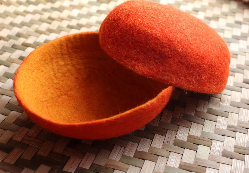 Large Felt Bowls, Felt Decorative Bowls