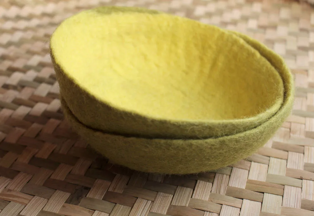 Large Felt Bowls, Felt Decorative Bowls