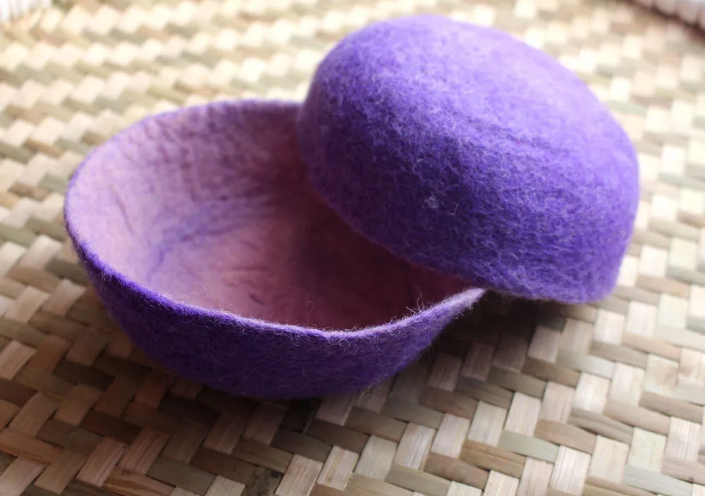 Large Felt Bowls, Felt Decorative Bowls