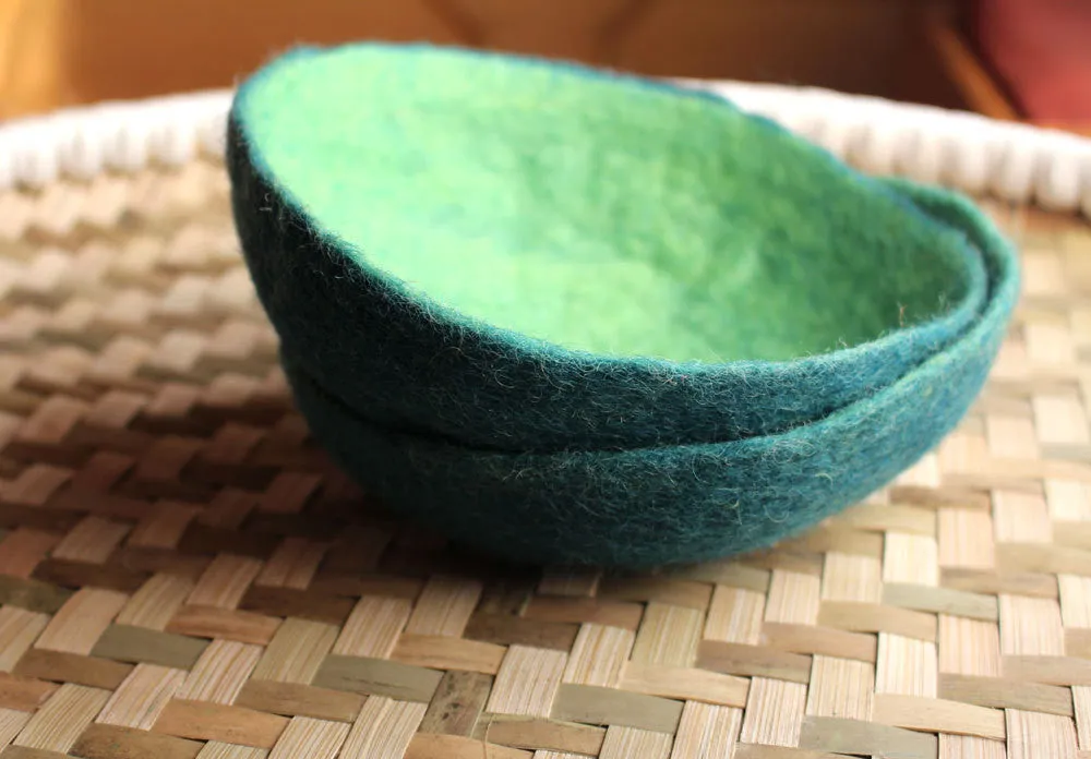 Large Felt Bowls, Felt Decorative Bowls