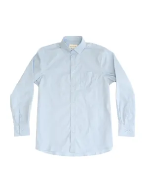 Light Blue Essential Long Sleeve Button-Up