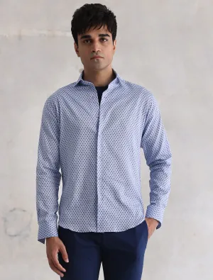 LIGHT BLUE PRINT SHIRT