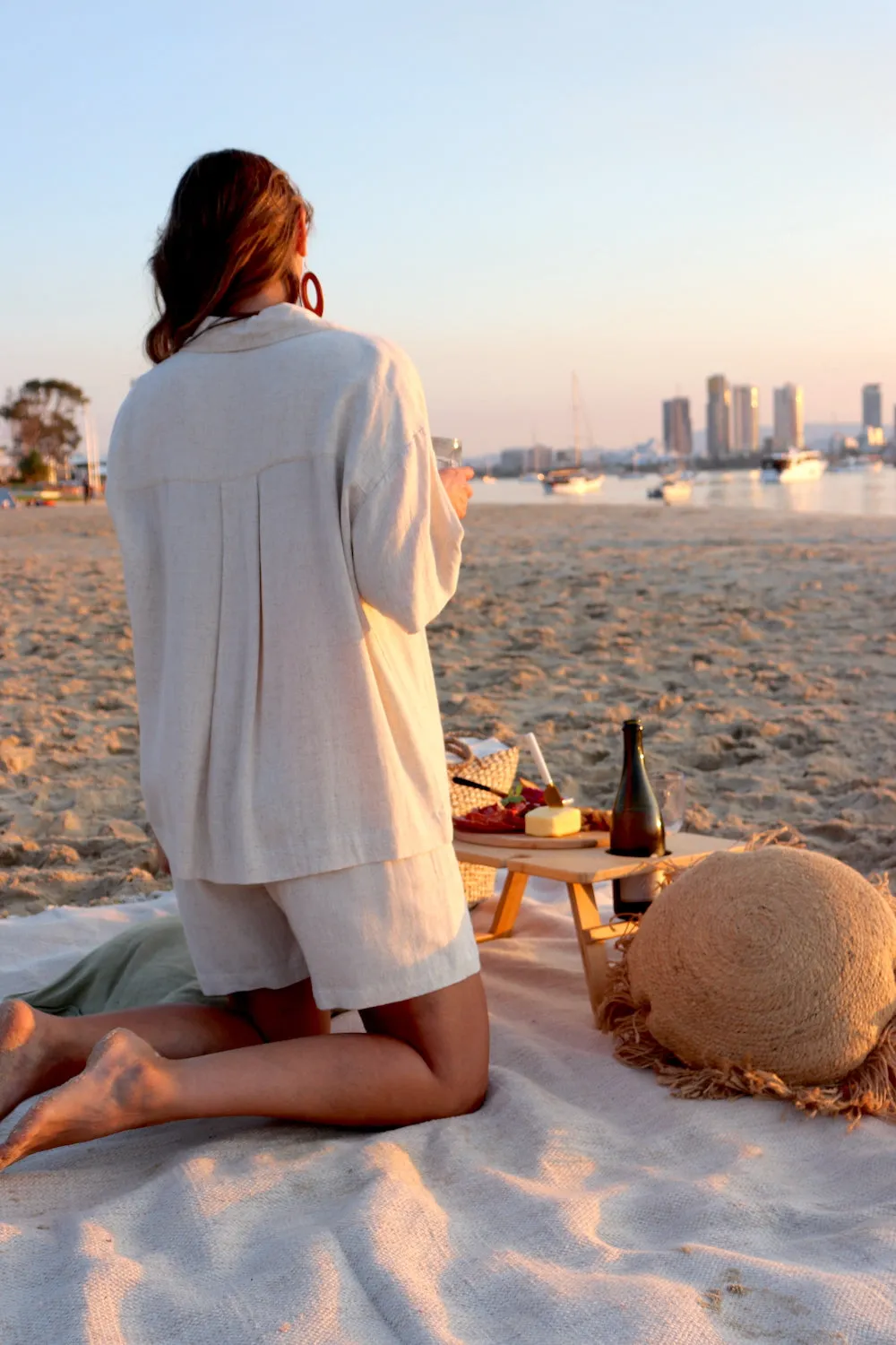 Lighthouse Lux Linen Shirt in Natural