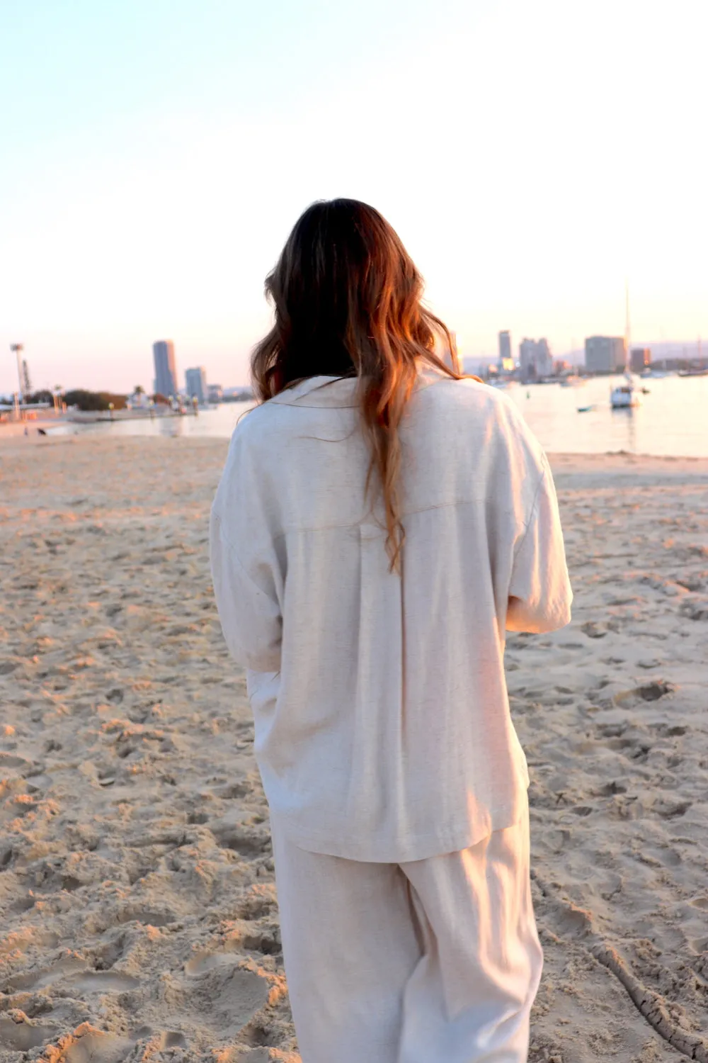 Lighthouse Lux Linen Shirt in Natural