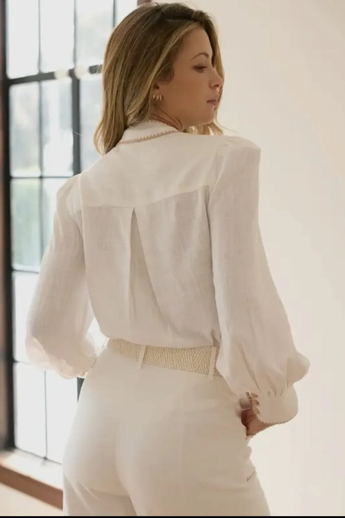 Melania Tie Blouse