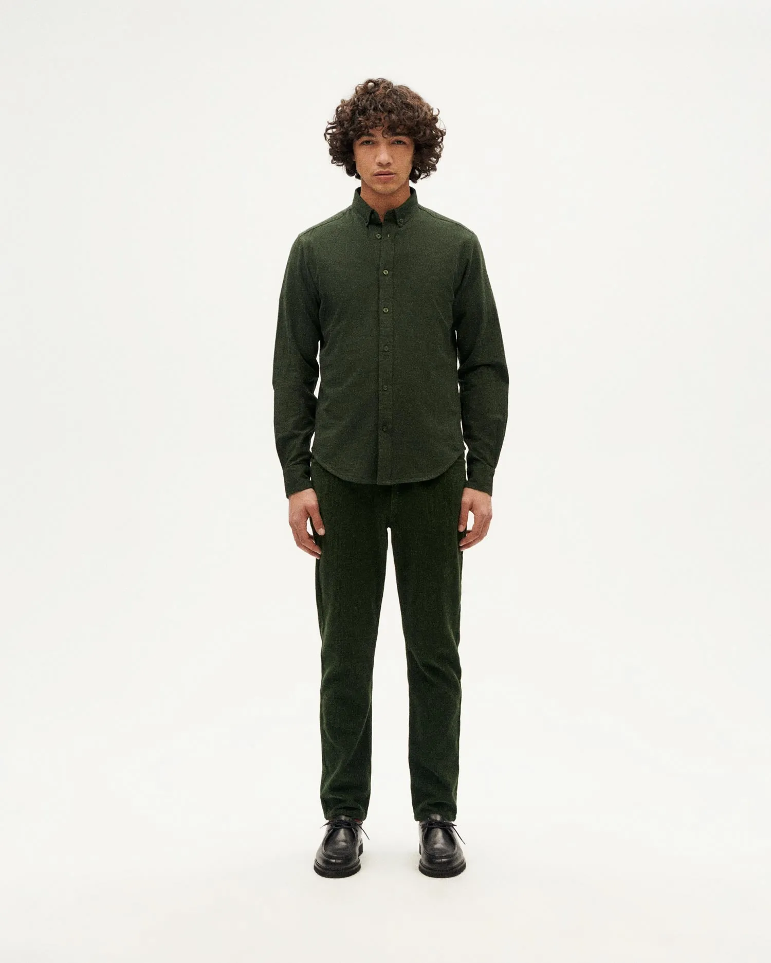 Men's Ant Micro Corduroy Shirt Green