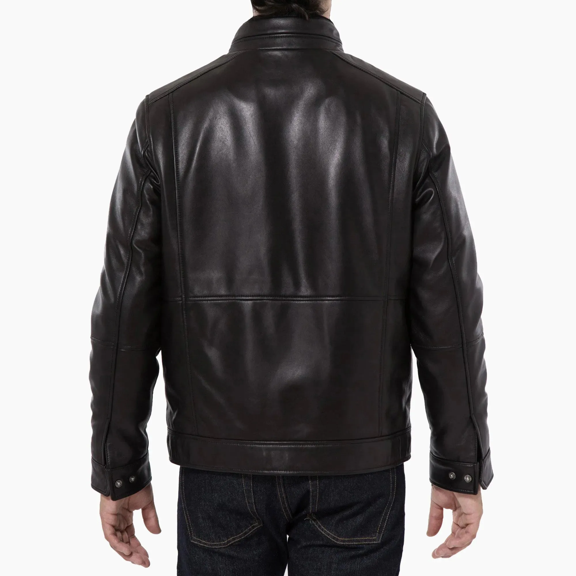 Mens Black Lambskin Leather Jacket