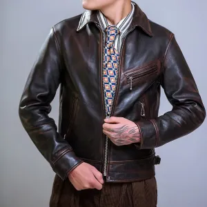 Men's Genuine Cowhide Leather Jacket