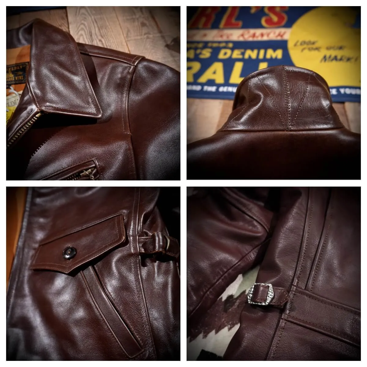 Men's Newsboy Leather Jacket Calfskin