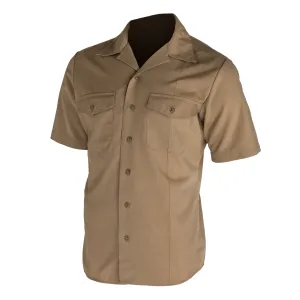 NAVY Men's Khaki Poly Wool Shirt - Officer/CPO