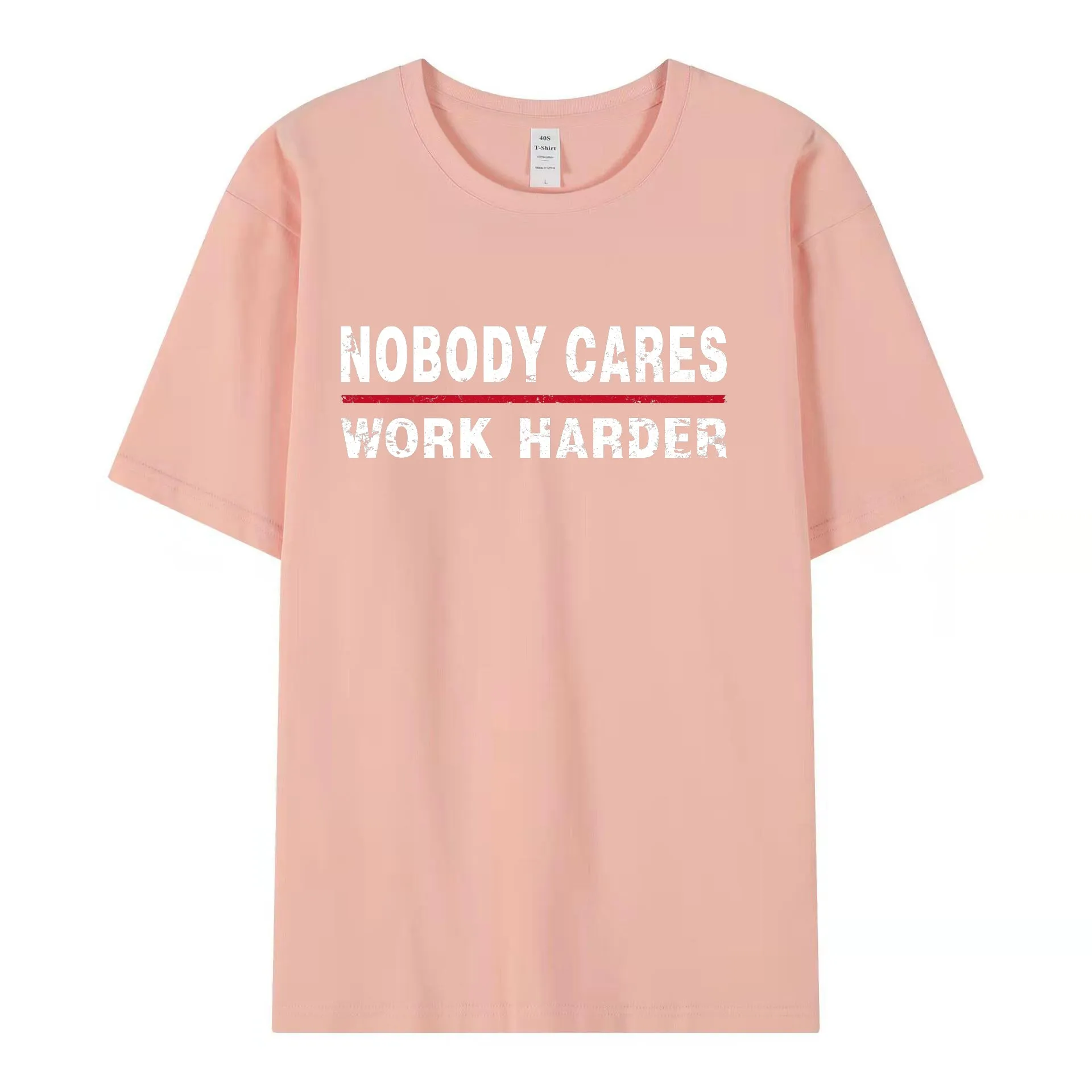 Nobody Care Unisex WaterProof Cotton T-shirt(THREE-Proof : WATER ,COLA ,COFFEE)