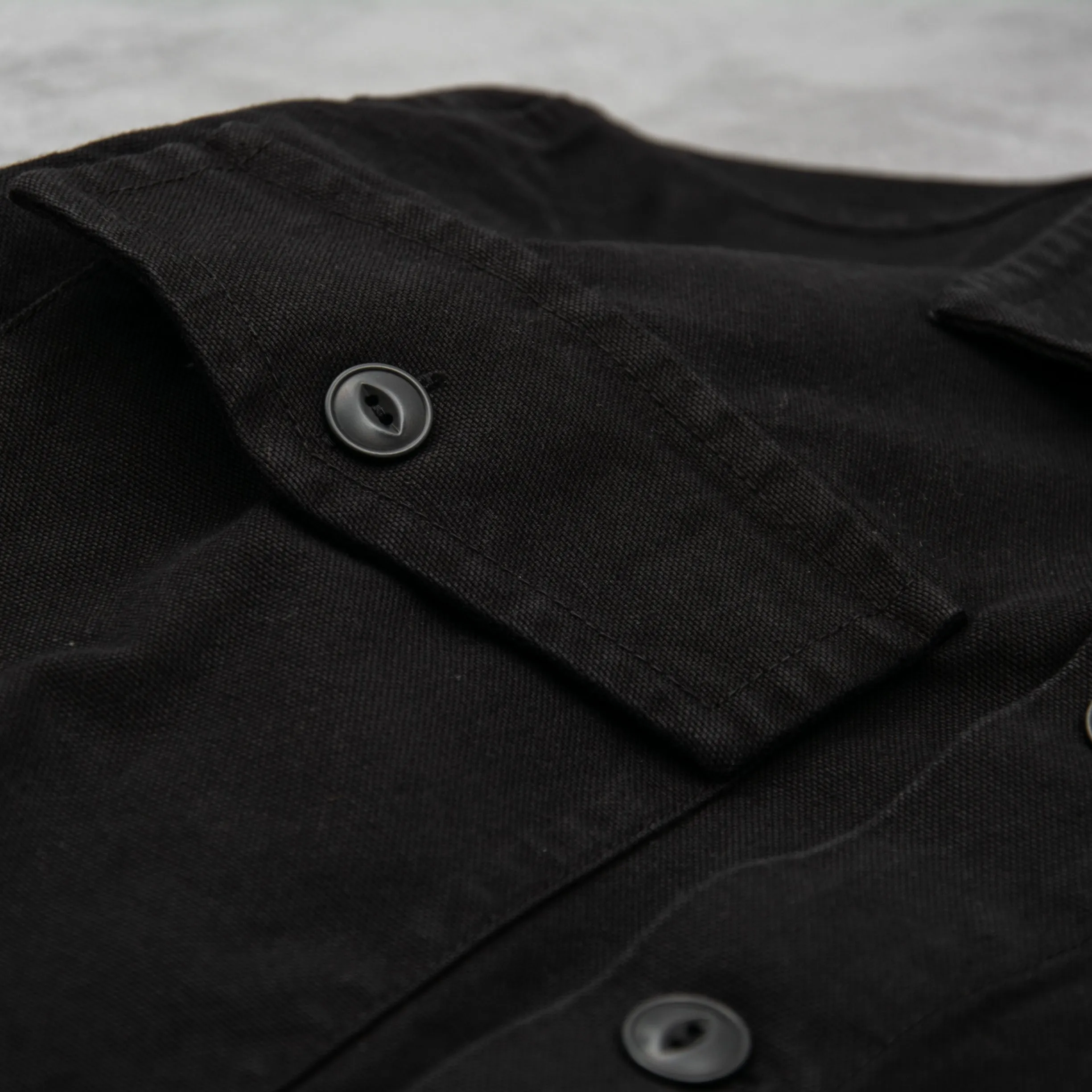 Nudie Colin Canvas Overshirt - Black