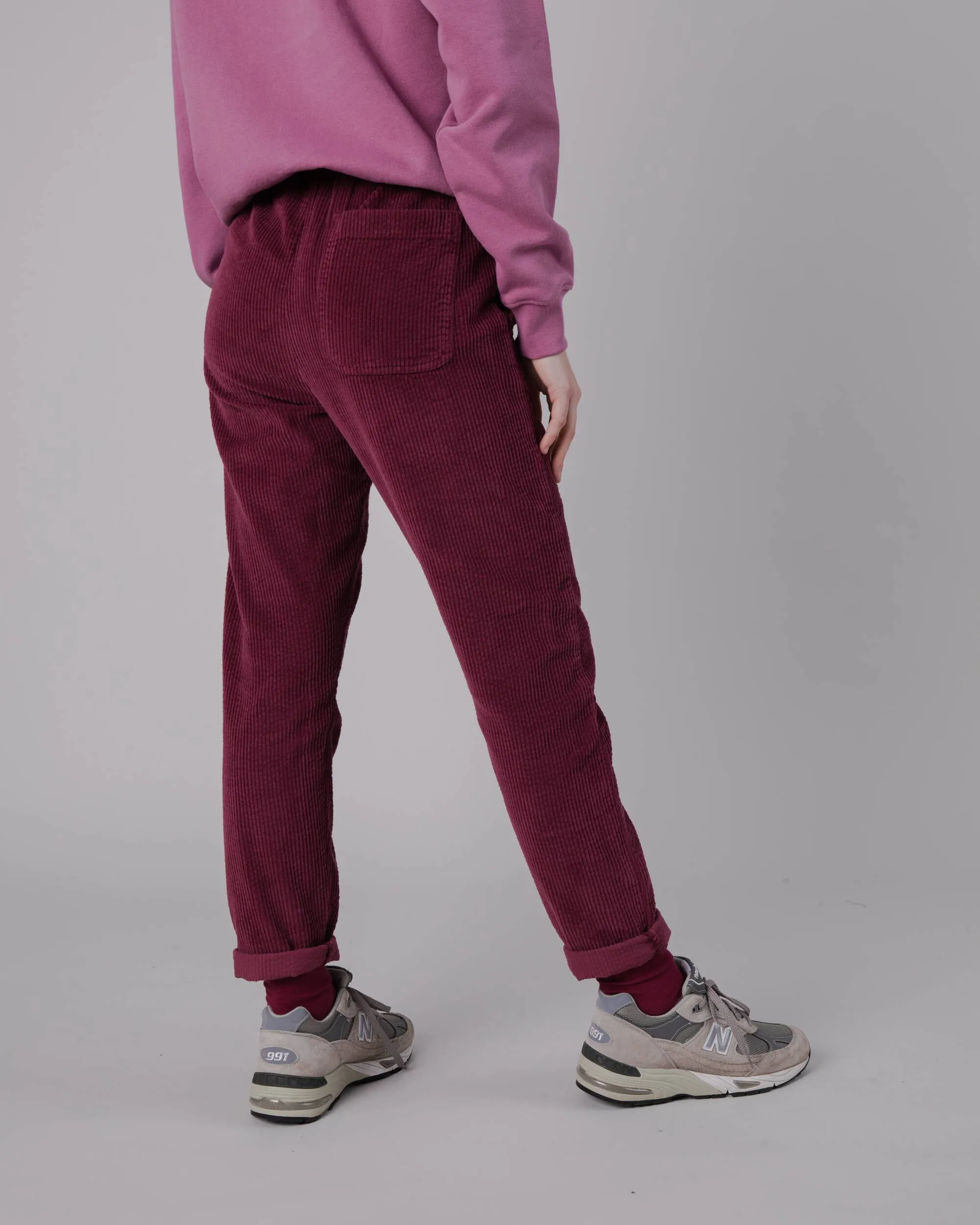 Patch Pocket Corduroy Pants Prune