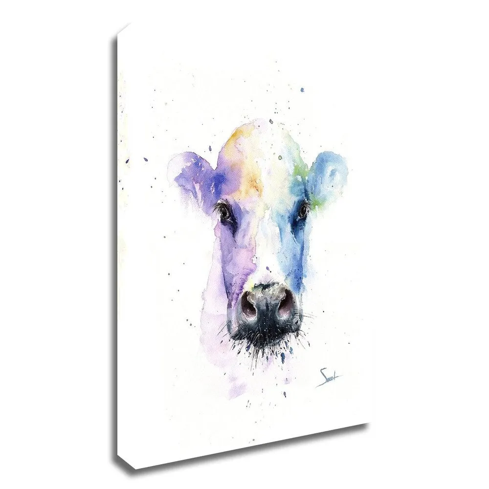 "Abstract Cow" by Eric Sweet, Print on Canvas, Ready to Hang