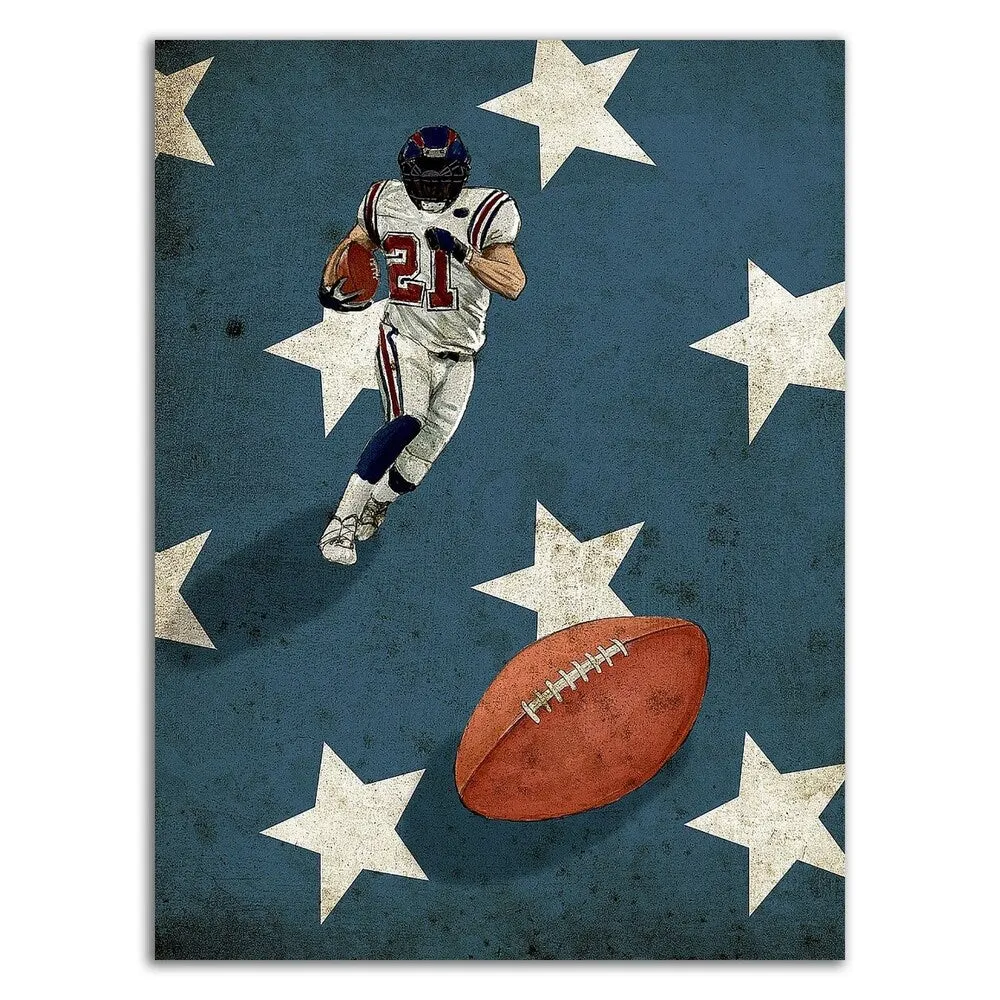 "American Sports: Football 2" by GraphINC, Print on Canvas, Ready to Hang