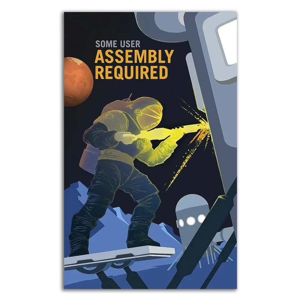 "Assembly Required" by NASA, Print on Canvas, Ready to Hang