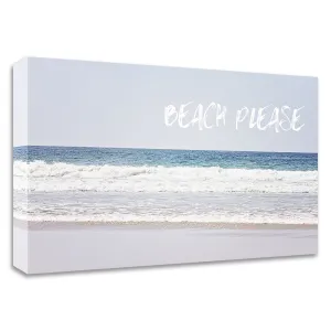 "Beach Please" by Sylvia Coomes, Print on Canvas, Ready to Hang