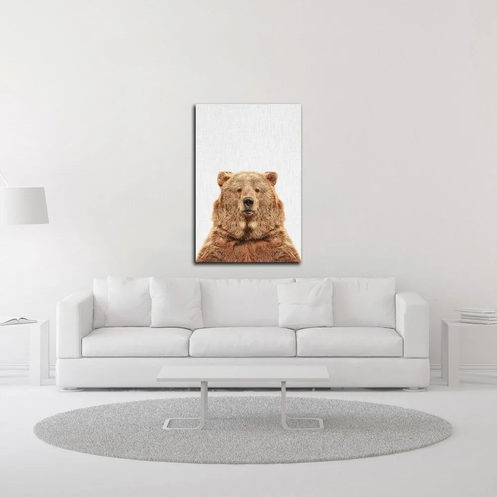 "Bear" by Tai Prints, Print on Canvas, Ready to Hang