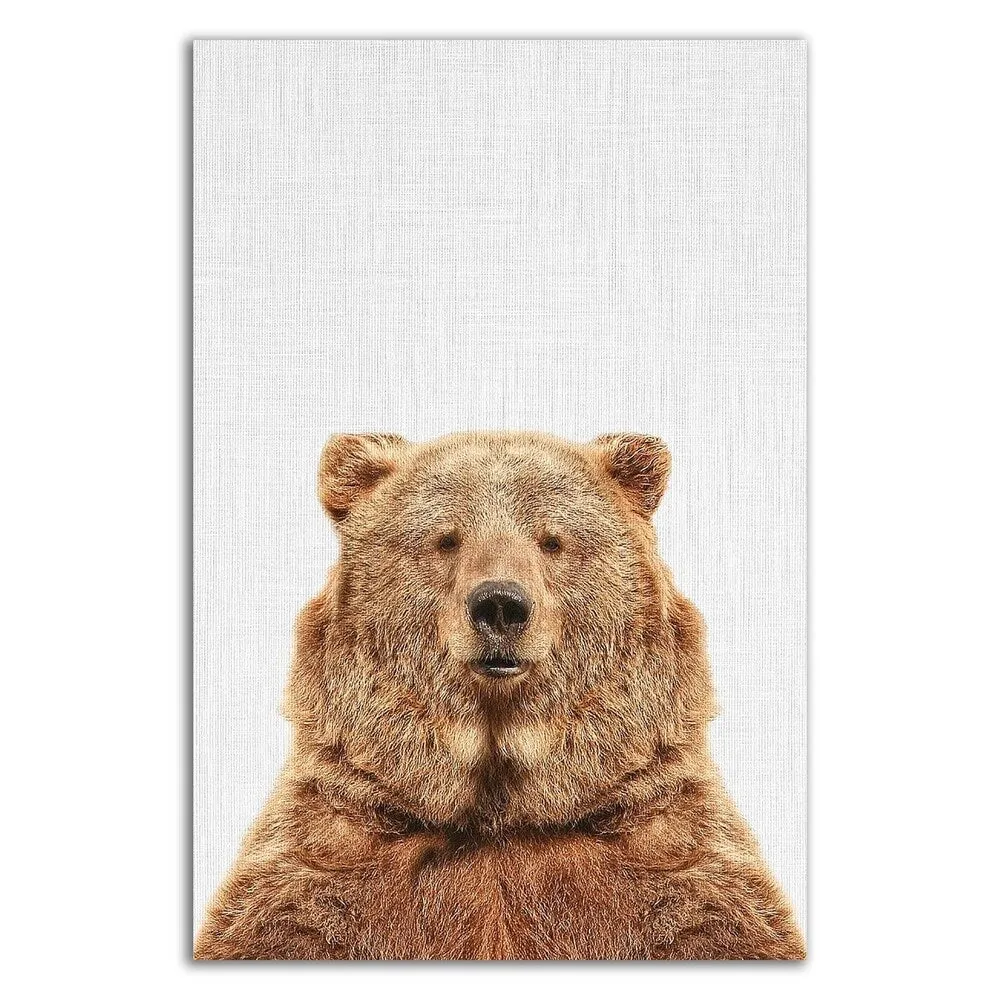 "Bear" by Tai Prints, Print on Canvas, Ready to Hang